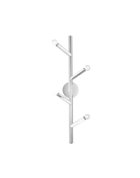 The Oaks 4-Light Wall Sconce in Polished Nickel