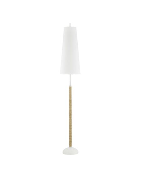 Mariana 2-Light Floor Lamp in Textured White