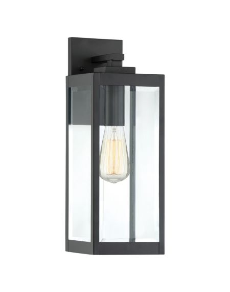 Westover 1-Light Outdoor Wall Lantern in Earth Black