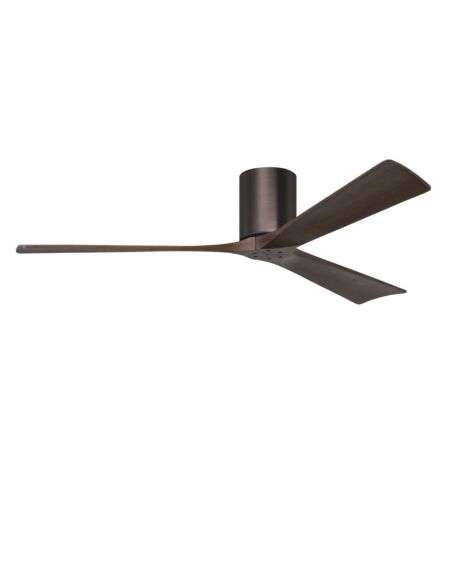 Irene 6-Speed DC 60" Ceiling Fan in Brushed Bronze with Walnut blades