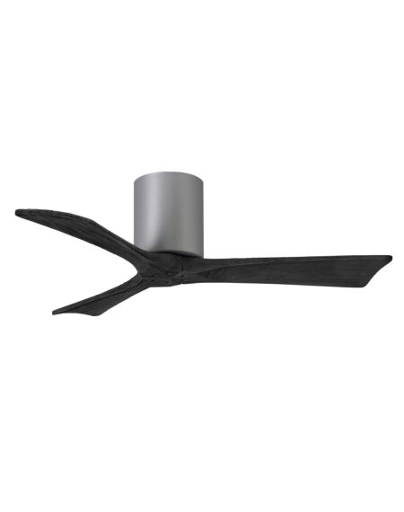 Irene 6-Speed DC 42" Ceiling Fan in Brushed Nickel with Matte Black blades