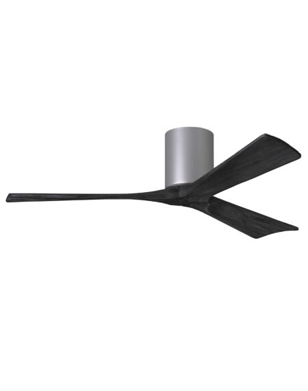 Irene 6-Speed DC 52" Ceiling Fan in Brushed Nickel with Matte Black blades