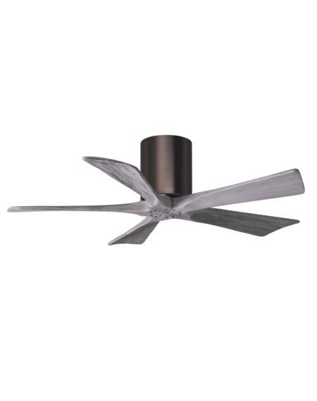 Irene 6-Speed DC 42" Ceiling Fan in Brushed Bronze with Barnwood Tone blades