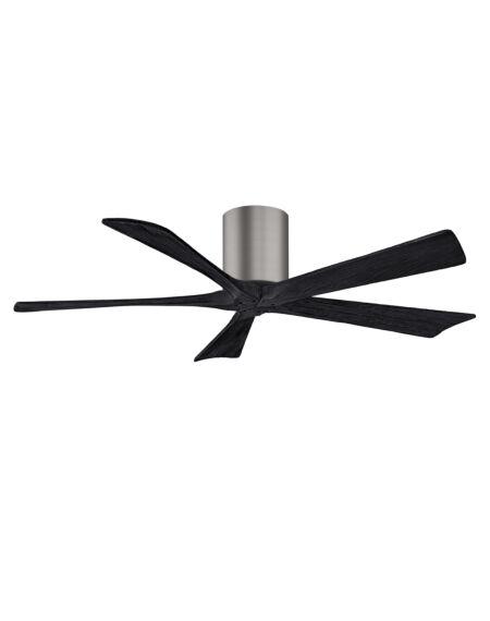 Irene 6-Speed DC 52" Ceiling Fan in Brushed Pewter with Matte Black blades