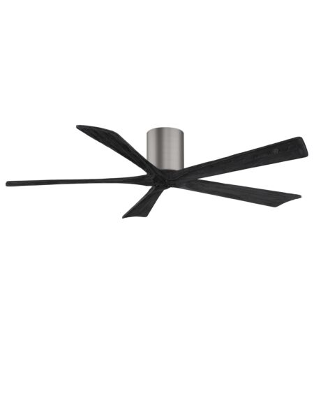 Irene 6-Speed DC 60" Ceiling Fan in Brushed Pewter with Matte Black blades
