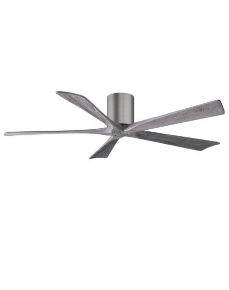 Irene 6-Speed DC 60" Ceiling Fan in Brushed Pewter with Barnwood Tone blades