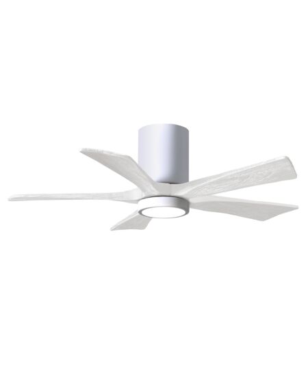 Irene 6-Speed DC 42" Ceiling Fan w/ Integrated Light Kit in White with Matte White blades