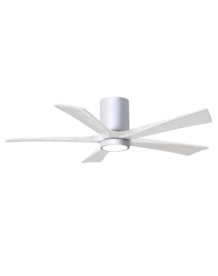 Irene 6-Speed DC 52" Ceiling Fan w/ Integrated Light Kit in White with Matte White blades