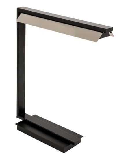  Jay Table Lamp in Black with Polished Nickel