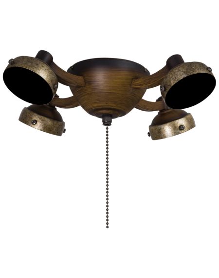 4-Light Ceiling Fan Light Kit in Belcaro Walnut