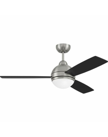 Craftmade Keen 1-Light Ceiling Fan with Blades Included in Brushed Polished Nickel