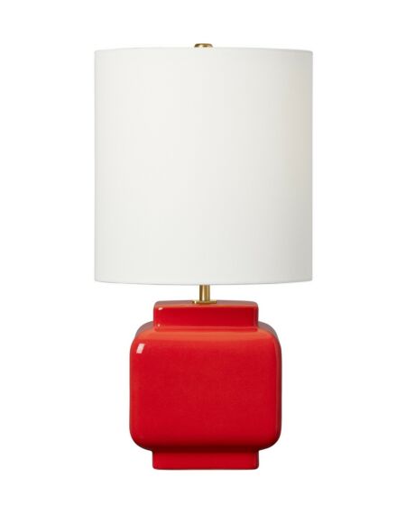 Anderson 1-Light Table Lamp in Lucent Red