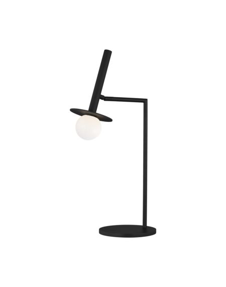 Visual Comfort Studio Nodes Table Lamp in Midnight Black by Kelly Wearstler