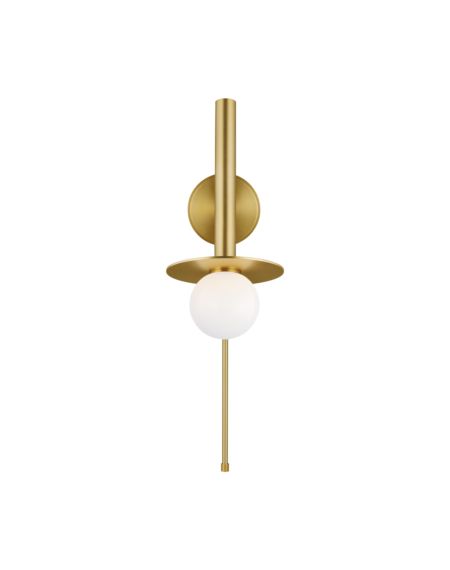 Visual Comfort Studio Nodes Wall Sconce in Burnished Brass by Kelly Wearstler