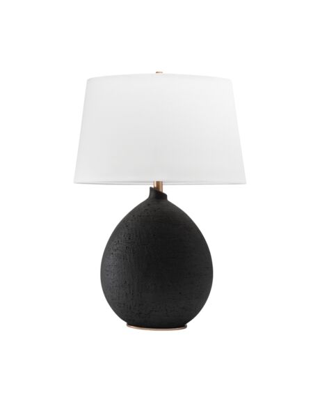 Denali 1-Light Table Lamp in Dusk Black