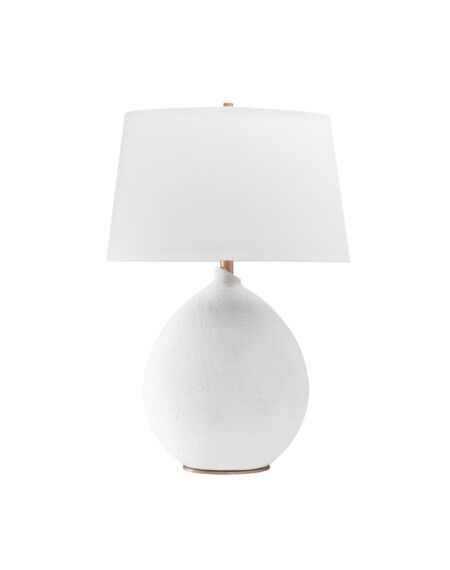 Denali 1-Light Table Lamp in White