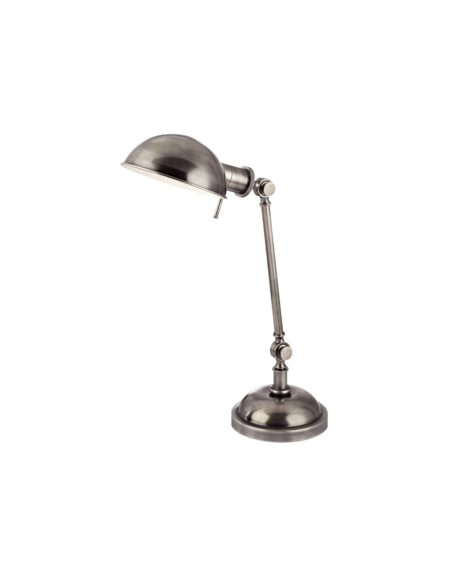  Girard Table Lamp in Aged Silver