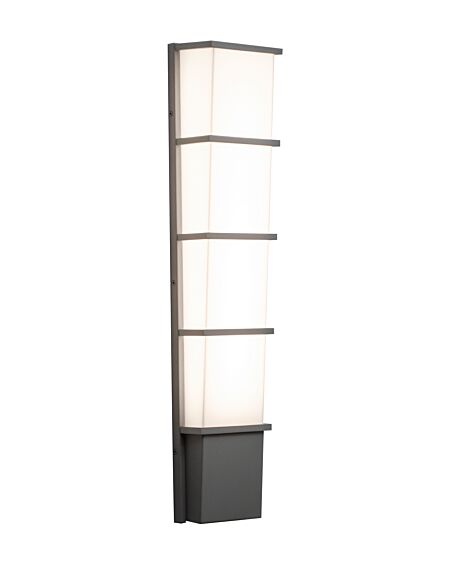 Lasalle LED Outdoor Wall Sconce in Textured Grey