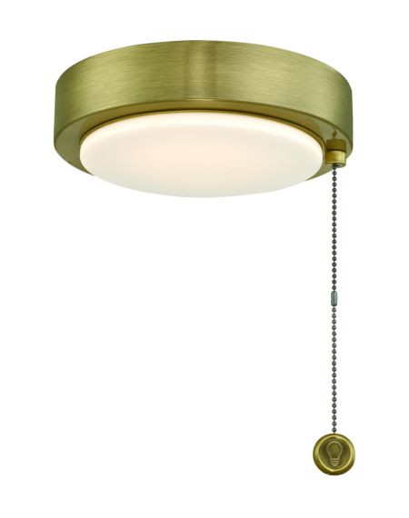  Fitters Ceiling Fan Light Kit in Antique Brass