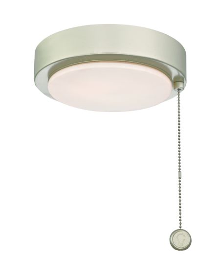  Fitters Indoor/Outdoor Ceiling Fan Light Kit in Brushed Nickel