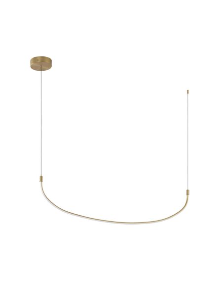 Talis LED Pendant in Brushed Gold