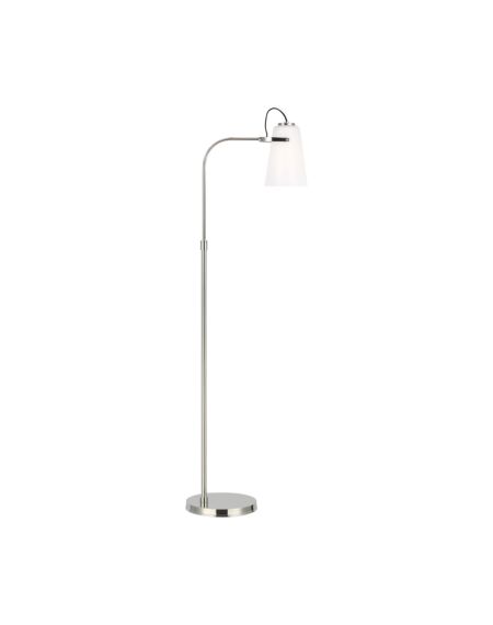 Visual Comfort Studio Hazel Floor Lamp in Polished Nickel by Ralph Lauren