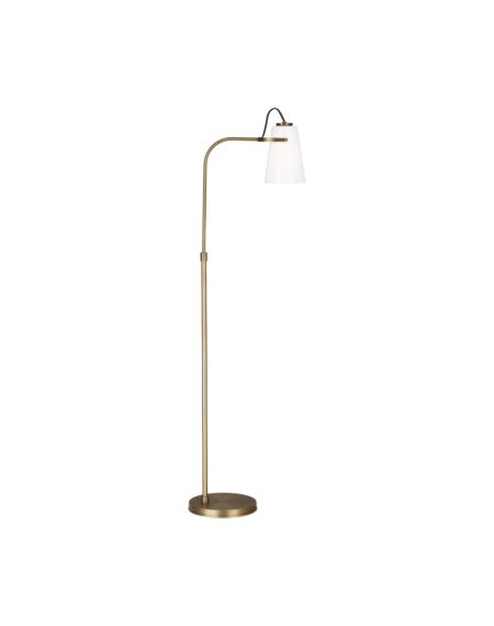 Visual Comfort Studio Hazel Floor Lamp in Time Worn Brass by Ralph Lauren