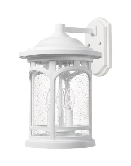 Marblehead 3-Light Outdoor Hanging Light in White Lustre