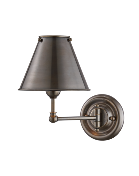  Classic No.1 by Mark D. Sikes Wall Lamp in Distressed Bronze