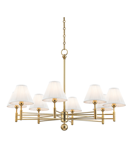  Classic No.1 by Mark D. Sikes Chandelier in Aged Brass