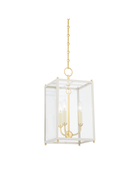 Chaselton 3-Light Lantern in Aged Brass