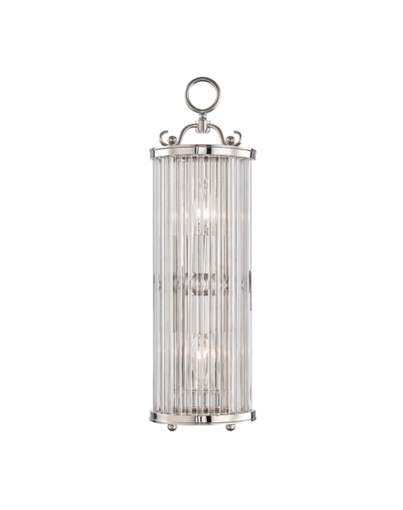  Glass No.1 by Mark D. Sikes Wall Sconce in Polished Nickel
