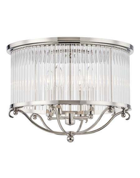  Glass No.1 by Mark D. Sikes Ceiling Light in Polished Nickel