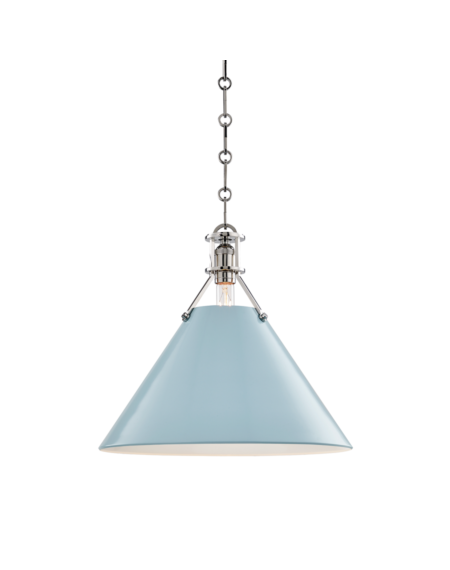  Painted No.2 by Mark D. Sikes Pendant in Polished Nickel