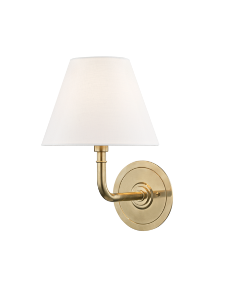  Signature No.1 by Mark D. Sikes Wall Lamp in Aged Brass