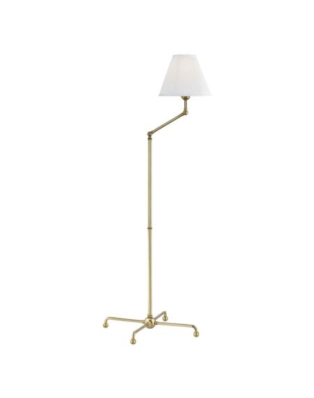  Classic No.1 by Mark D. Sikes Adjustable Floor Lamp in Aged Brass