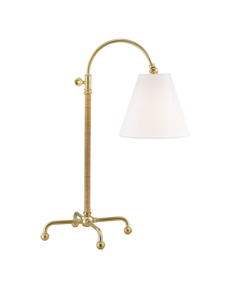  Curves No.1 by Mark D. Sikes Table Lamp in Aged Brass