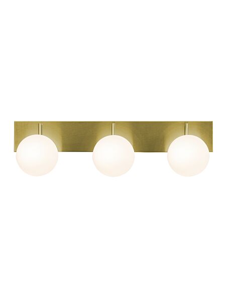 Metropolitan LED Vanity in Satin Brass