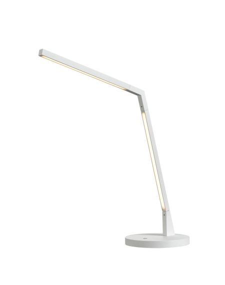  Miter LED Desk Lamp in White