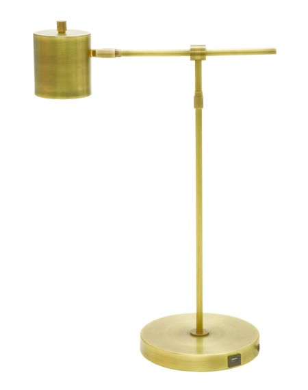  Morris Table Lamp in Antique Brass