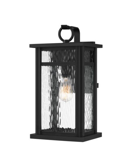 Moira 1-Light Outdoor Wall Mount in Earth Black