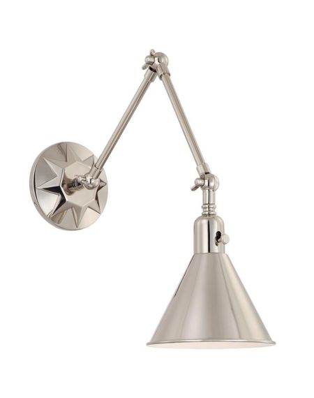  Morgan Wall Sconce in Polished Nickel