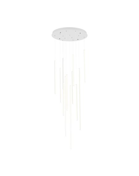  Chute LED Pendant Light in White