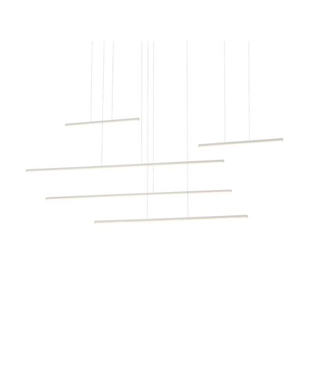 Kuzco Chute Motion LED Pendant Light in White
