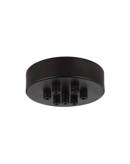 Generation Lighting Multi-Port Canopies 7-Light Multi-Port Canopy with Swag Hooks in Oil Rubbed Bronze