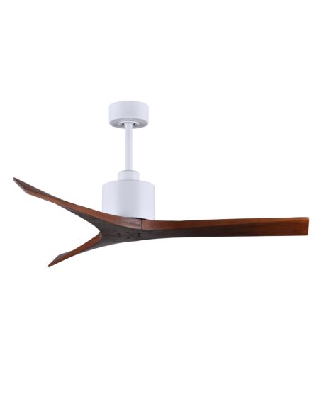 Mollywood 6-Speed DC 52 Ceiling Fan in Matte White with Walnut blades