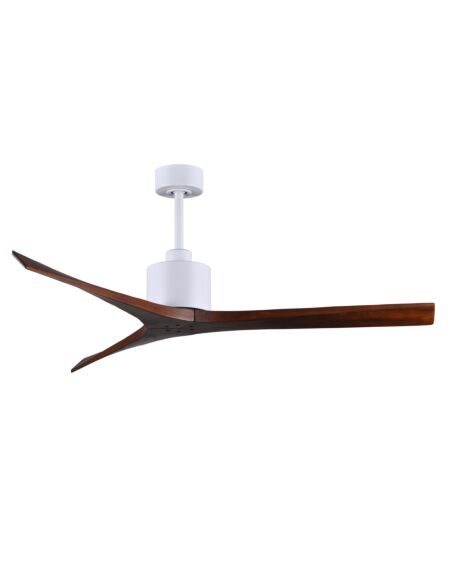 Mollywood 6-Speed DC 60 Ceiling Fan in Matte White with Walnut blades