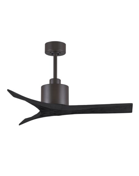 Mollywood 6-Speed DC 42 Ceiling Fan in Textured Bronze with Matte Black blades