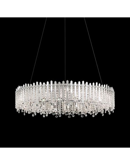 Chatter 18-Light Pendant in Stainless Steel with Clear Crystals From Swarovski Crystals