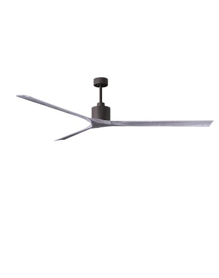 Nan XL 6-Speed DC 90 Ceiling Fan in Textured Bronze with Barnwood Tone blades